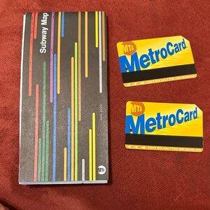MTA MetroCard and Subway Map Set